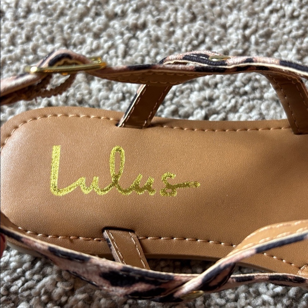 NEW Cheetah Print Sandals - Picture 2 of 6